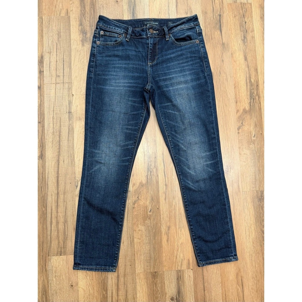Lucky Brand Lolita Crop Jeans Women 4 27 Dark‎ Wash Stretch Denim